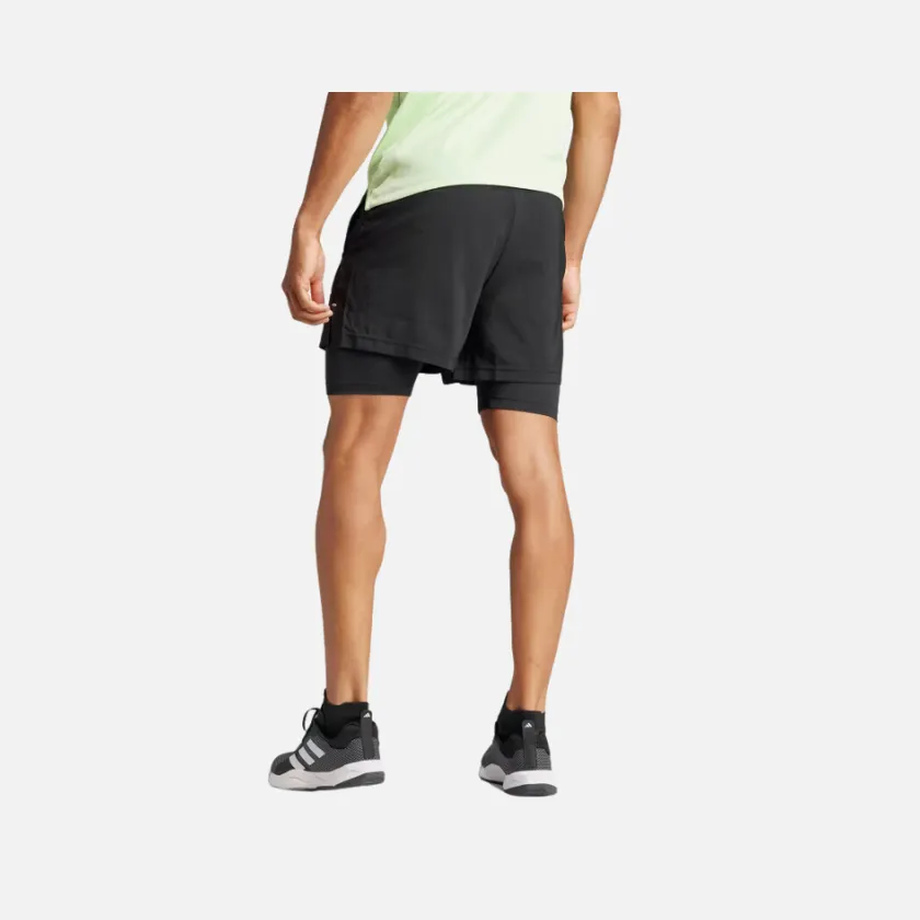 Adidas Gym Training 2 in 1 Men's Training Shorts -Black