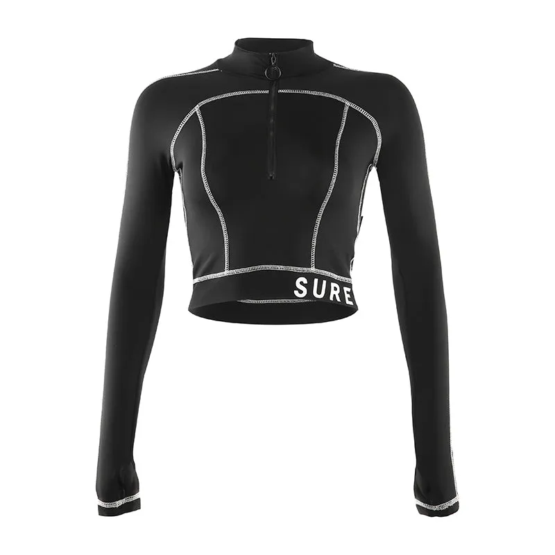 Black Long Sleeve T-Shirt KF81860