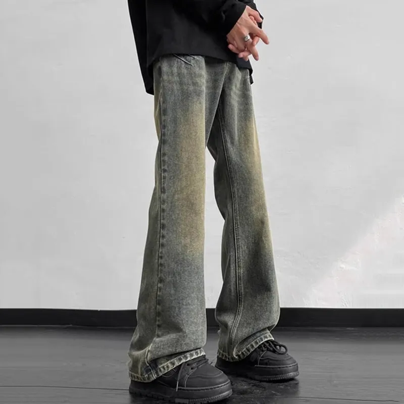 Blavra Retro Trendy Street Clean Fit Bootcut Jeans