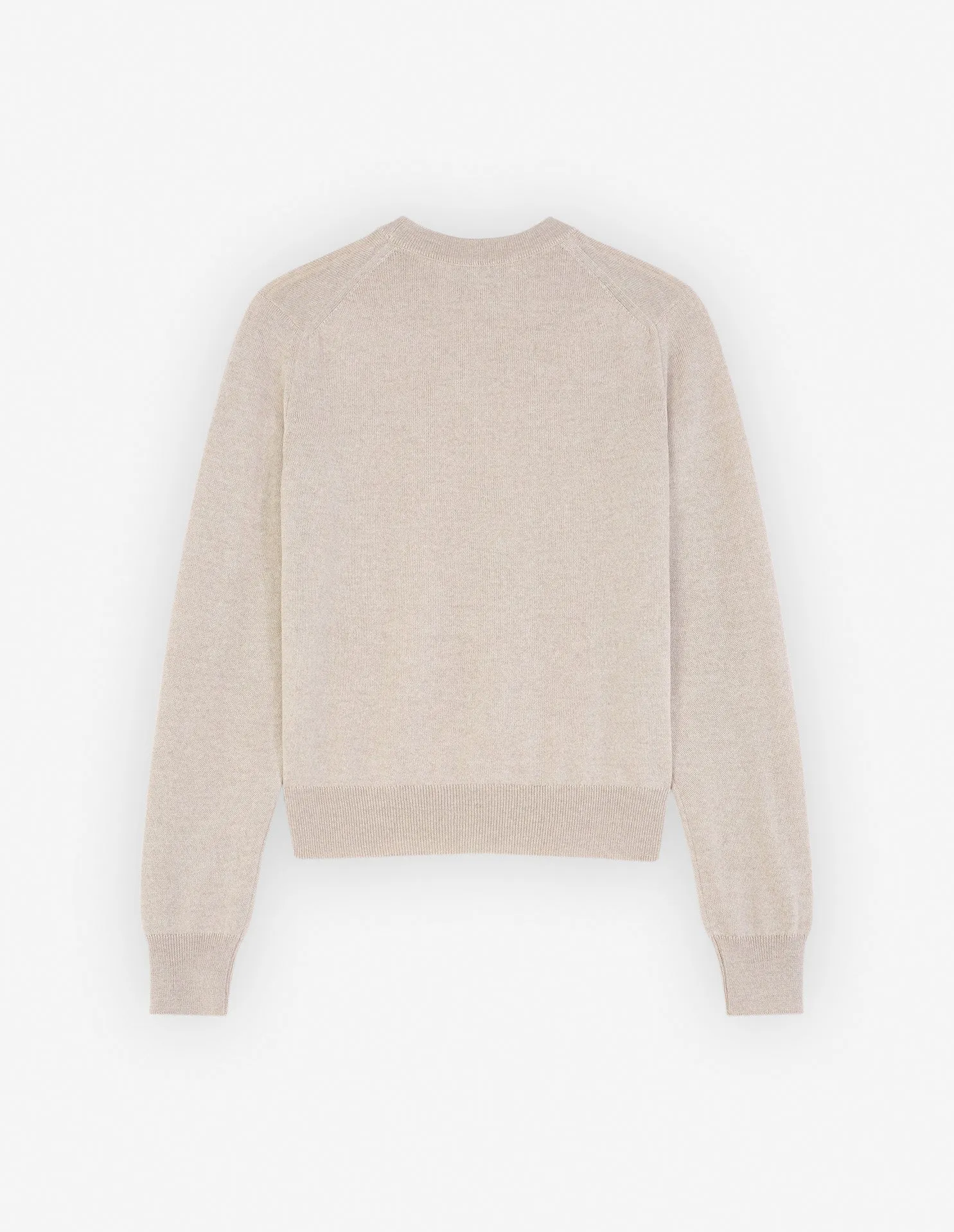 Bold Fox Head Patch Regular Jumper Light Beige Melange