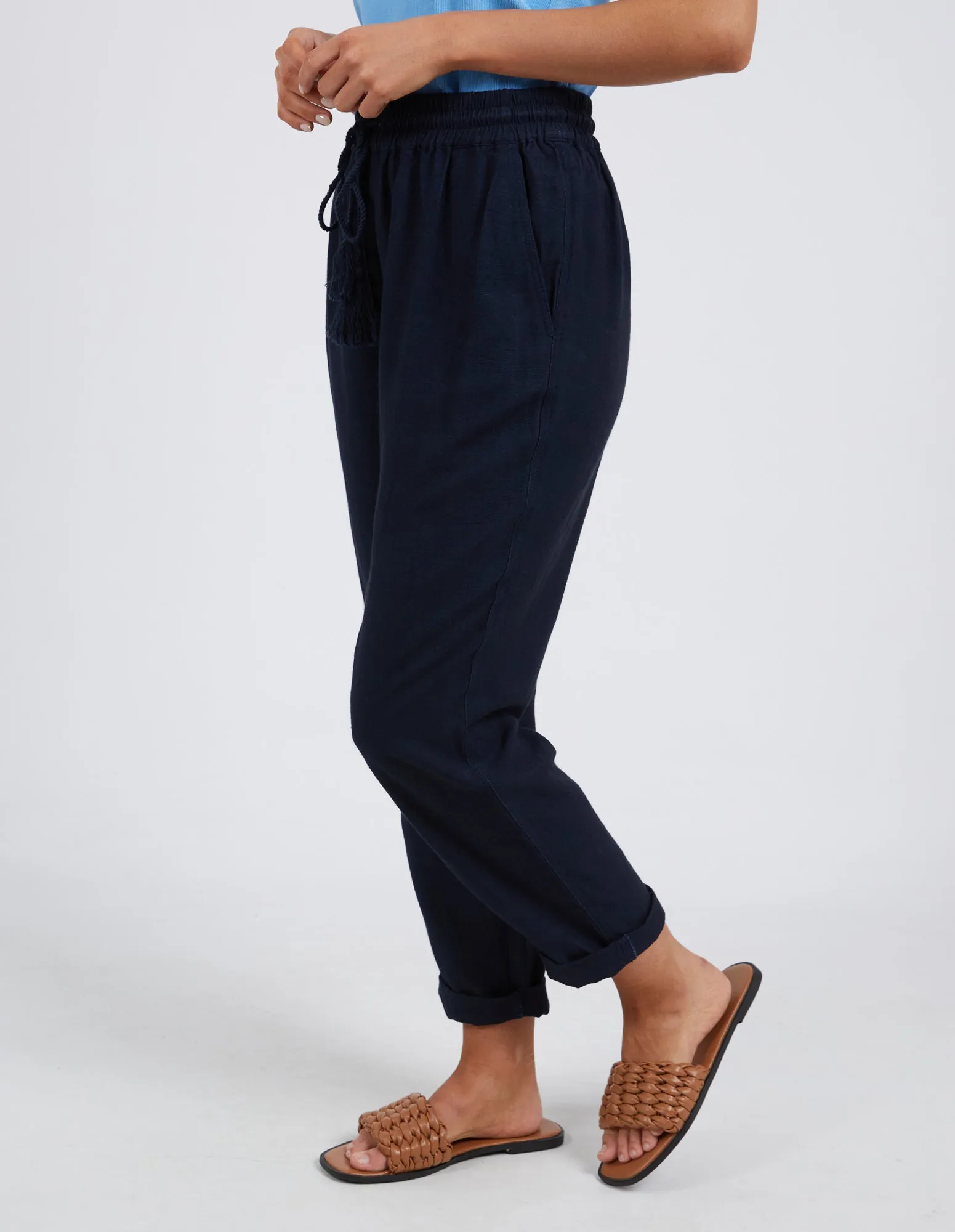 Clem Relaxed Pant Dark Sapphire