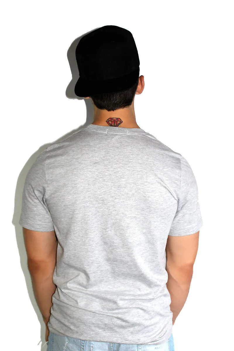 Core Crewneck Tee-Grey
