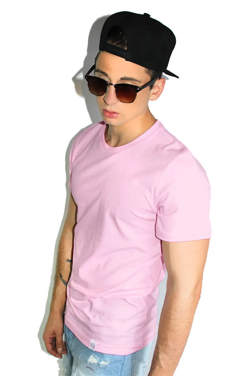 Core Crewneck Tee-Pink