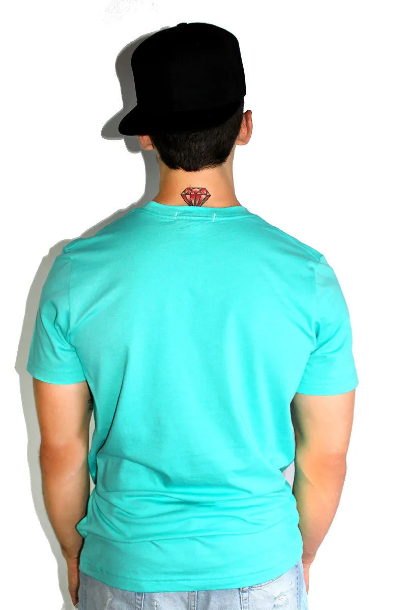 Core Crewneck Tee-Teal