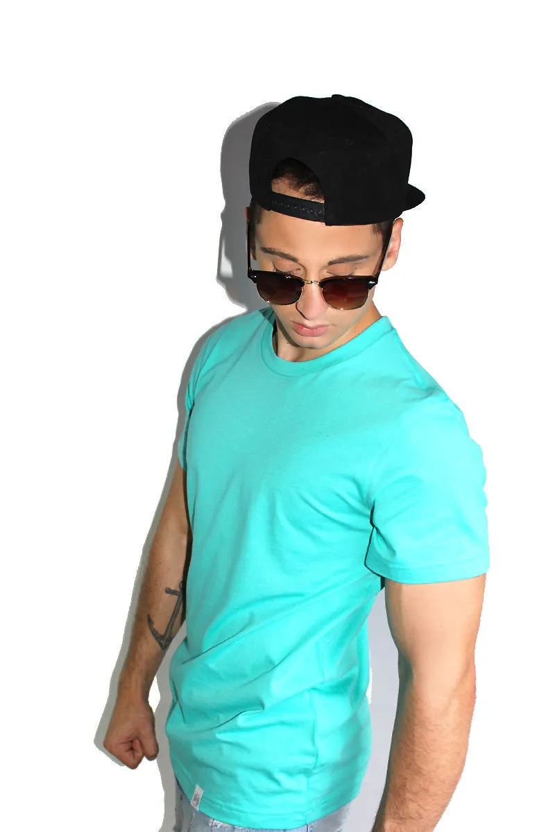 Core Crewneck Tee-Teal