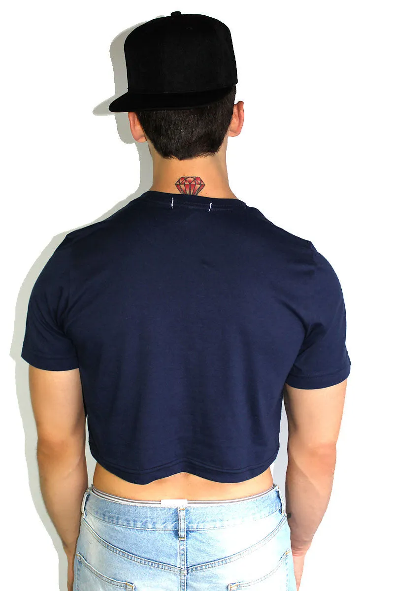 Core Crop Tee-Navy
