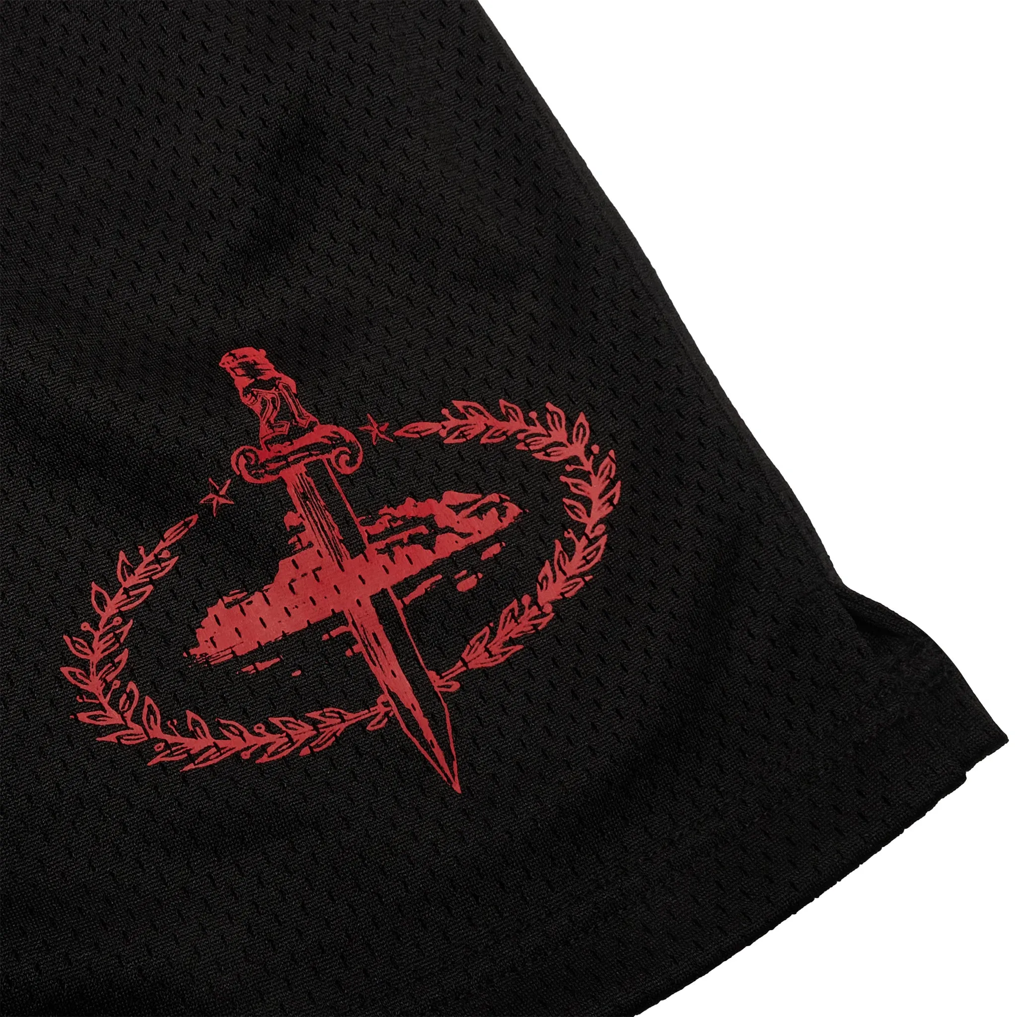 Corteiz x Slaughter Gang 21 Savage Mesh Black Shorts