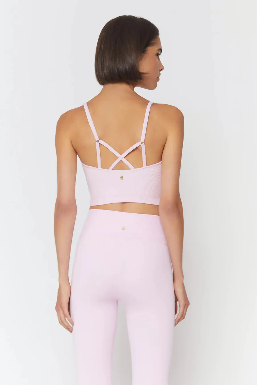 Entice Seamless Crop Tank, Bella Pink