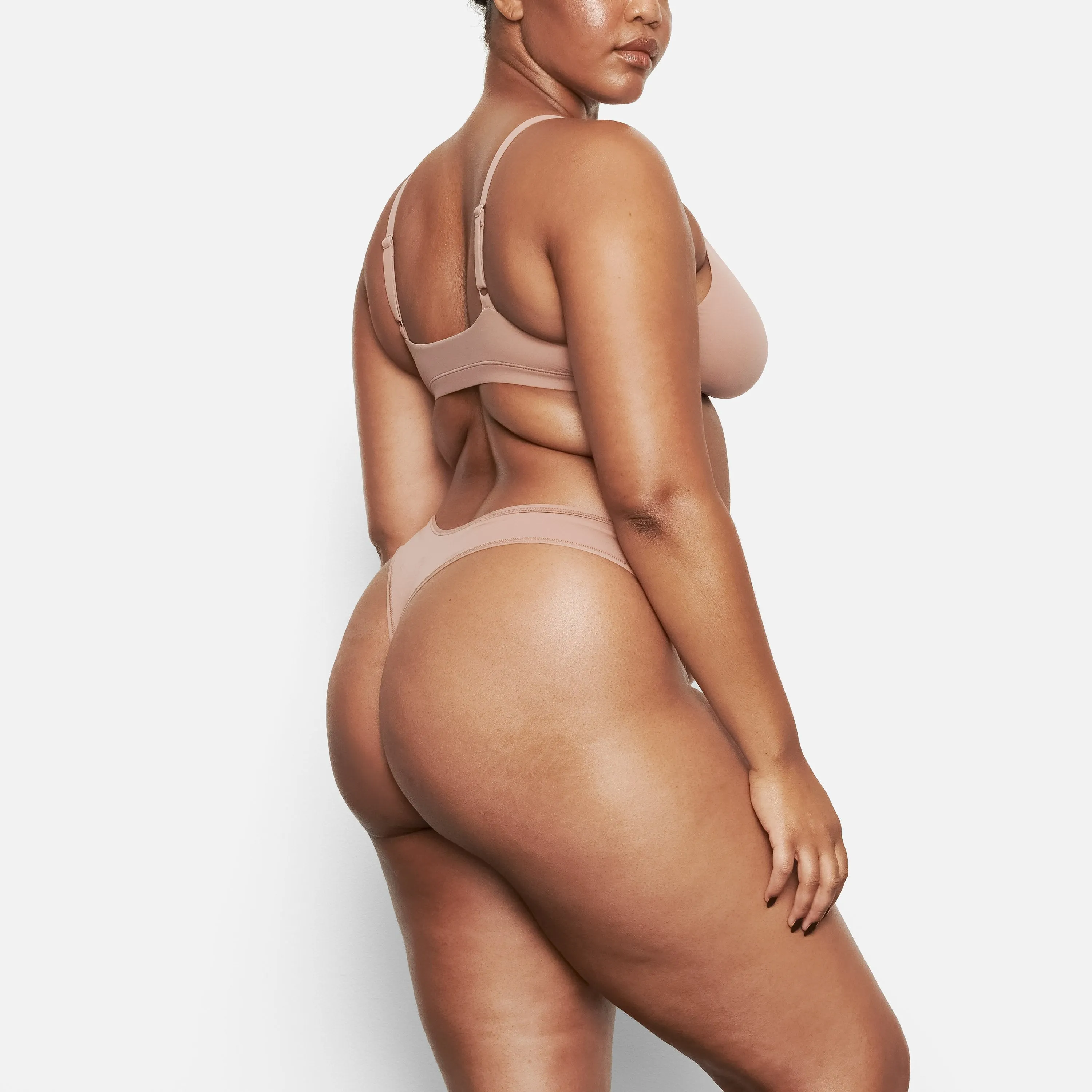 FITS EVERYBODY TRIANGLE BRALETTE | ROSE CLAY
