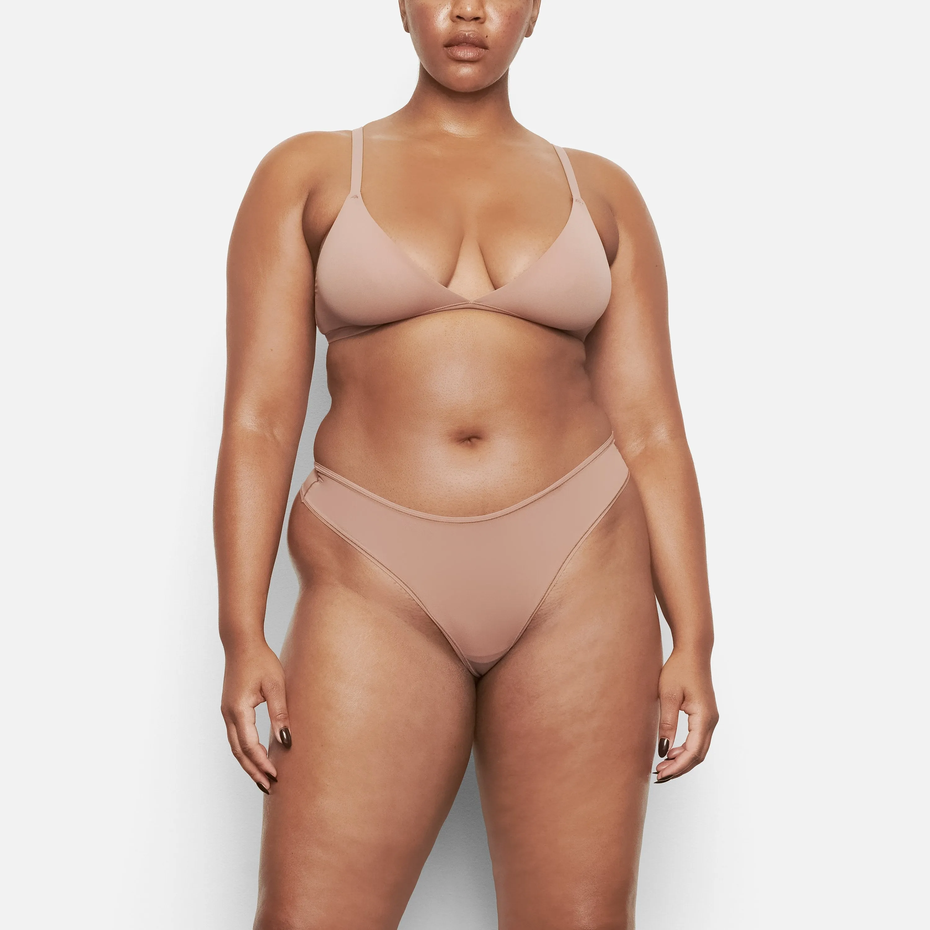 FITS EVERYBODY TRIANGLE BRALETTE | ROSE CLAY