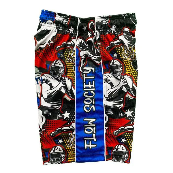 Flow Society Boys Comic Football Attack Short
