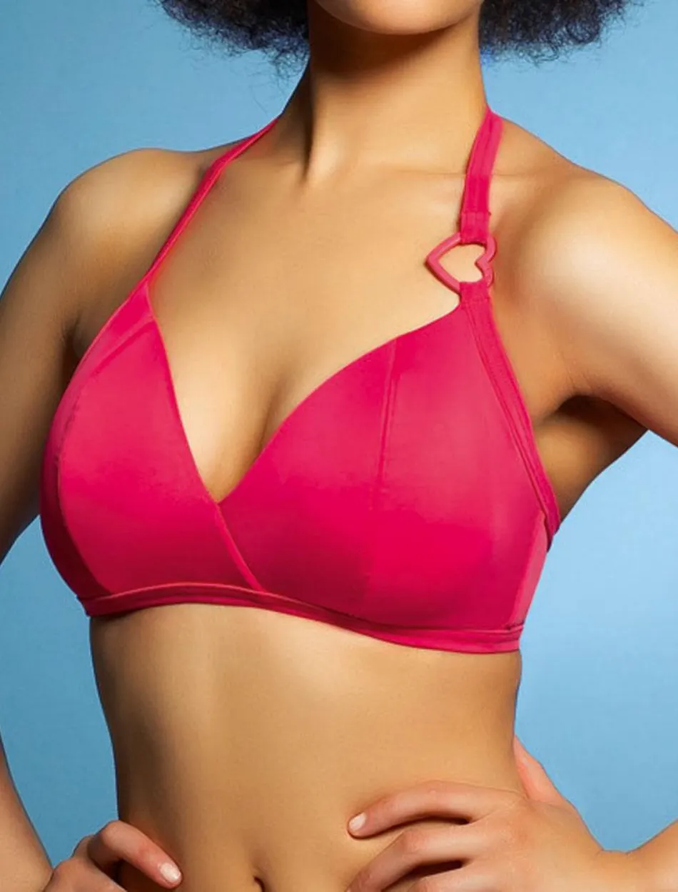 Freya Eclipse Triangle Soft Cup Bikini Top, Red Star