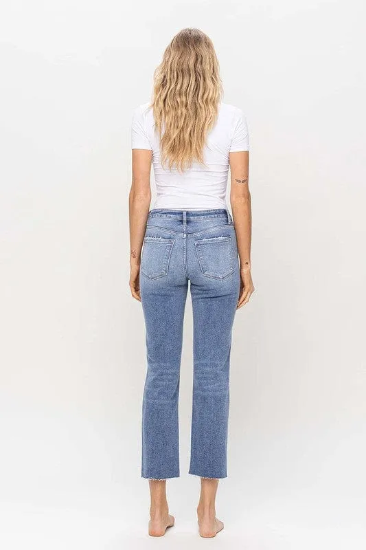 High Rise Straight With Clean Raw Hem *Online Only*