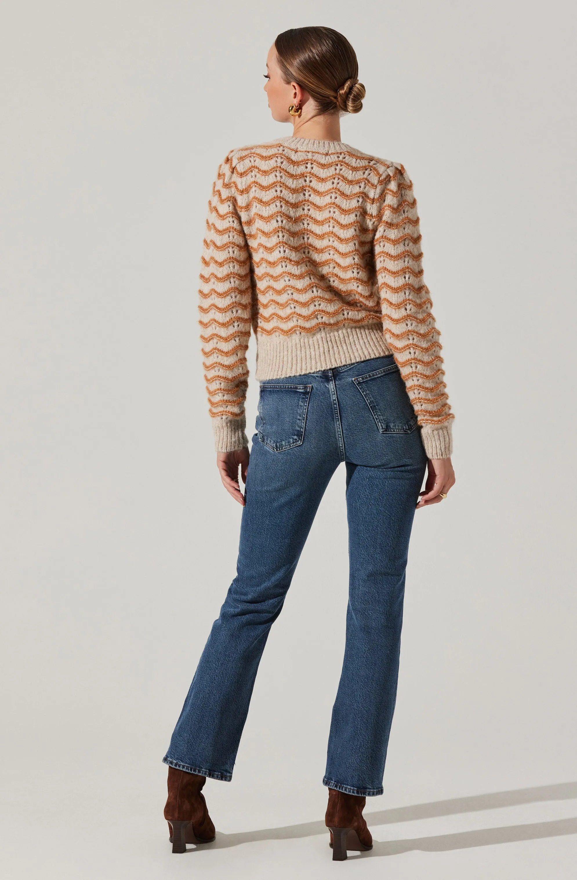 Jaylani Wavy Striped Sweater