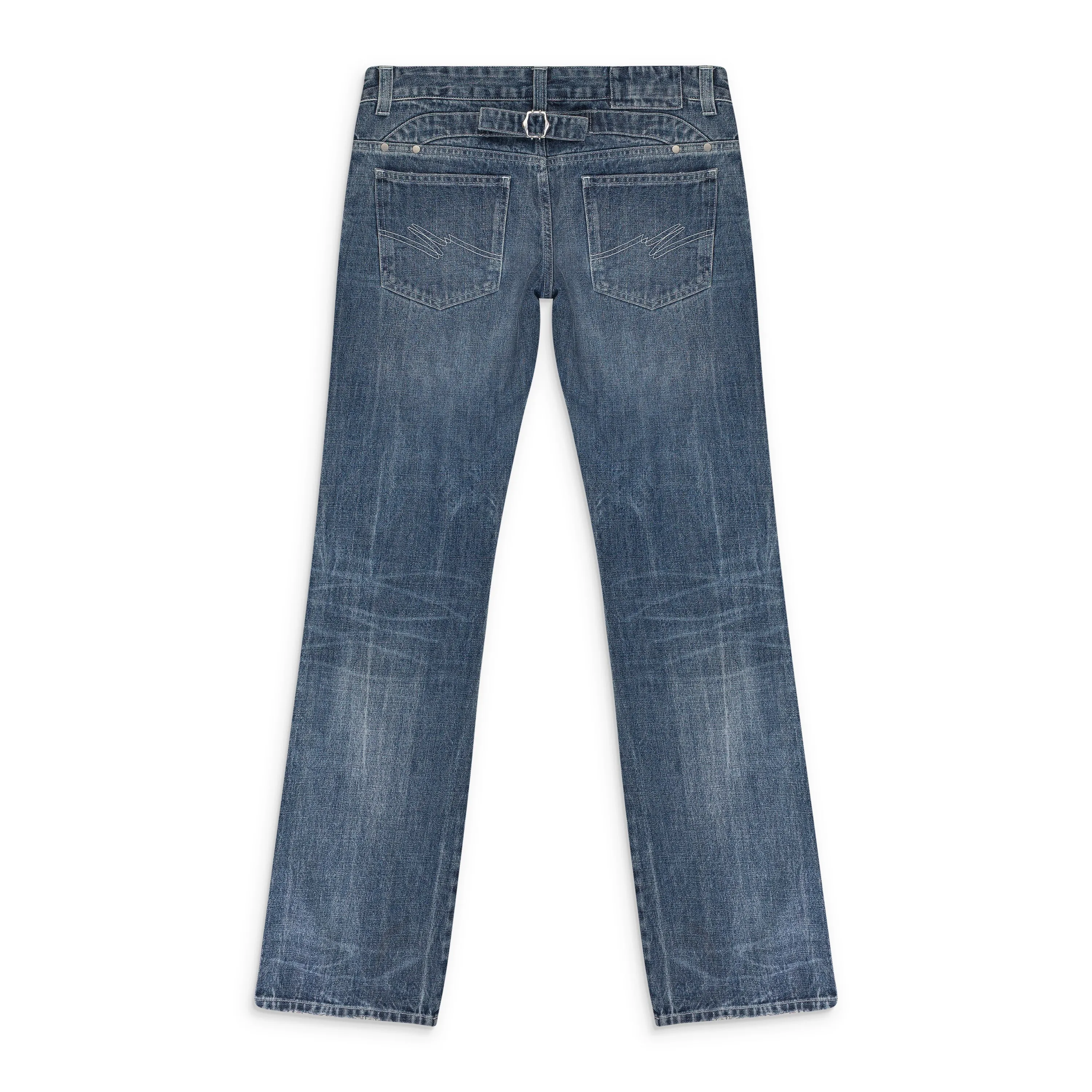 LIGHT BLUE LOW RISE BOOTCUT JEANS