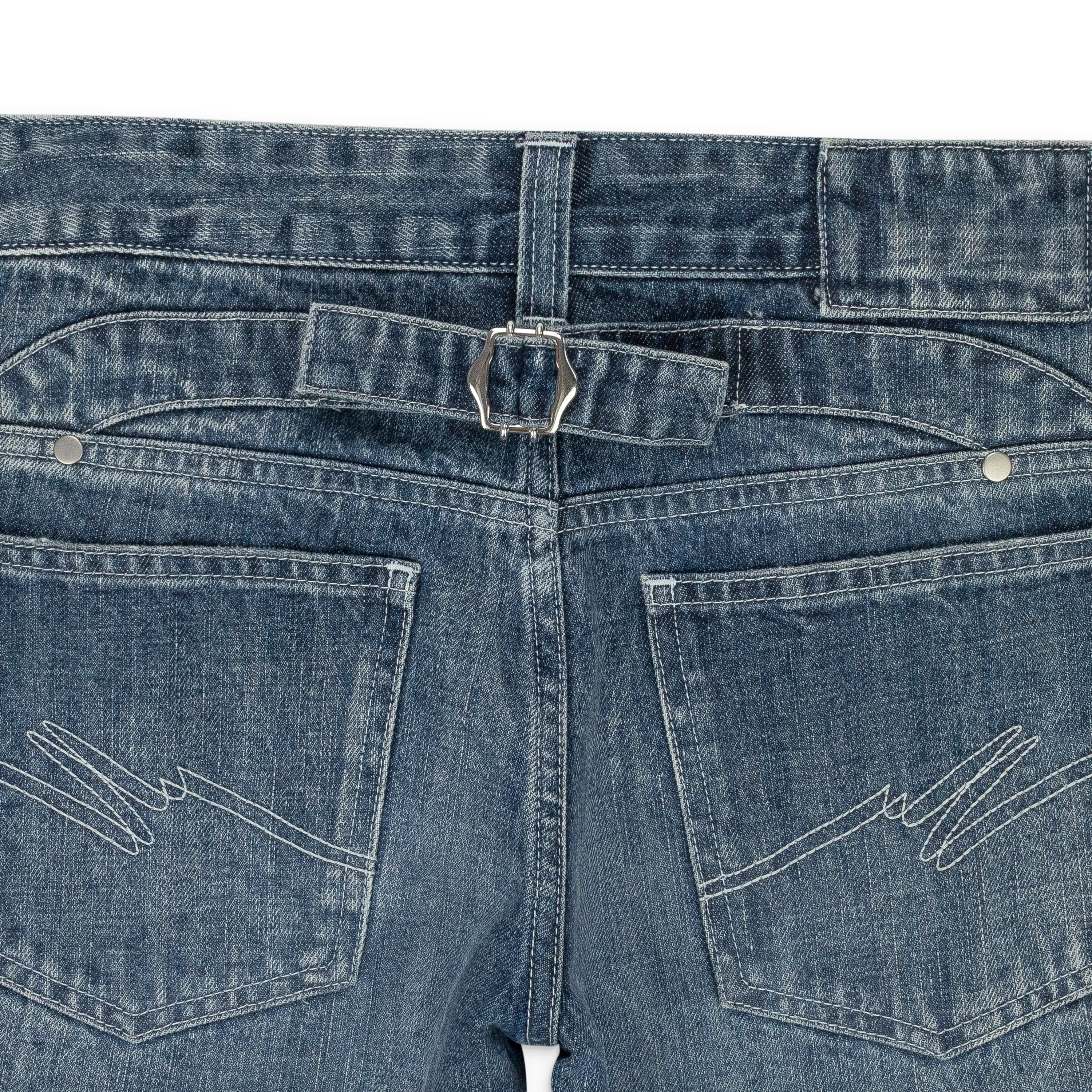 LIGHT BLUE LOW RISE BOOTCUT JEANS
