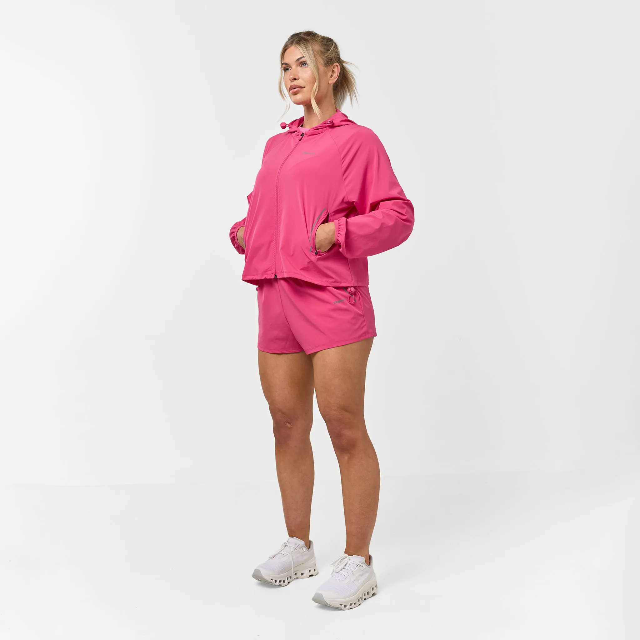 Lightweight Performance Short & Jacket Set | Bright Pink