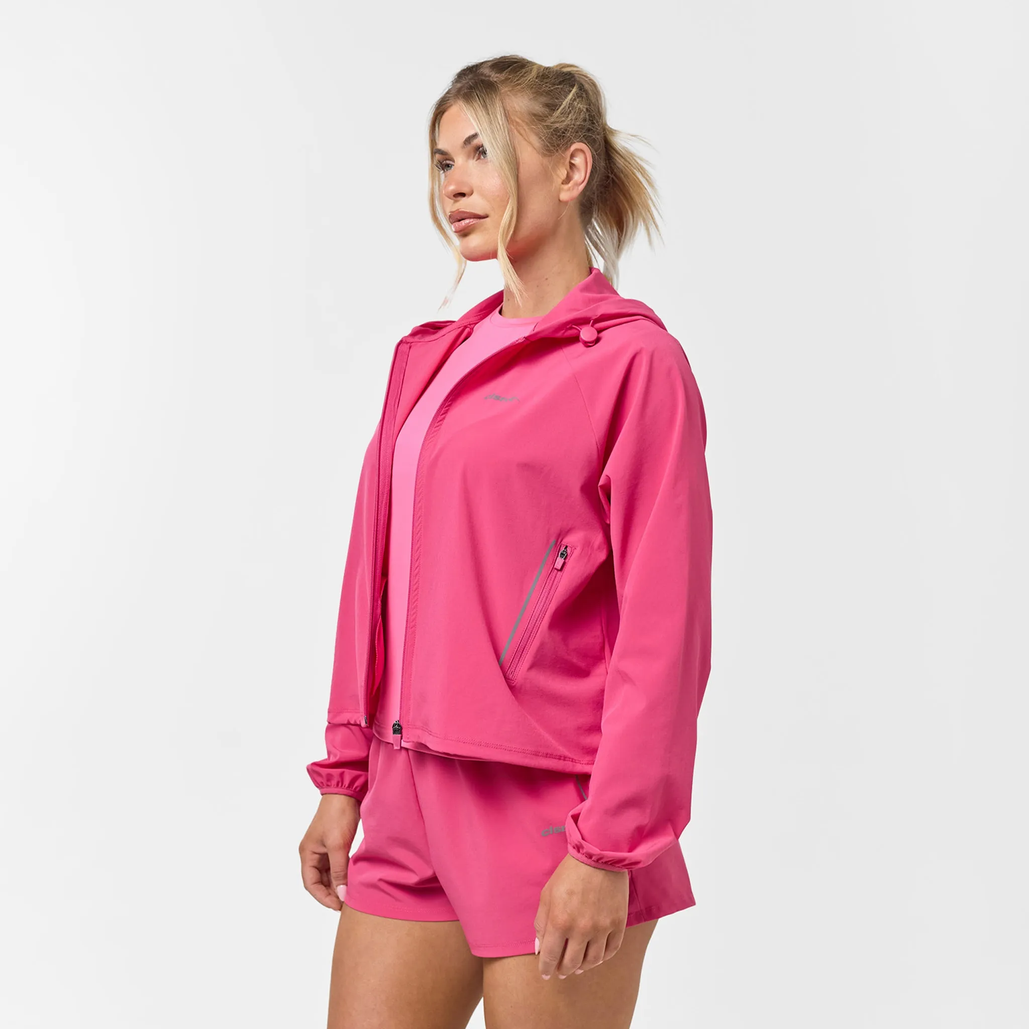 Lightweight Performance Short & Jacket Set | Bright Pink