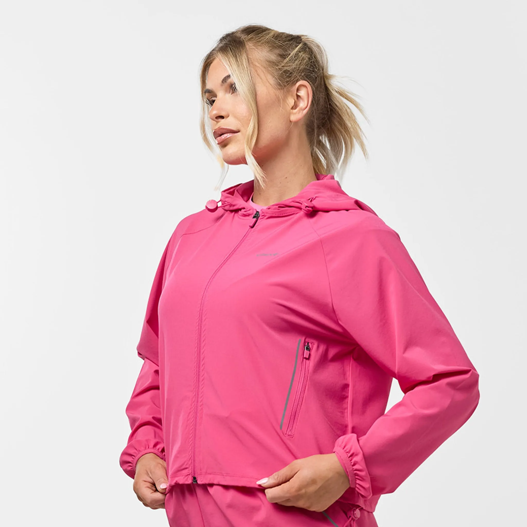 Lightweight Performance Short & Jacket Set | Bright Pink