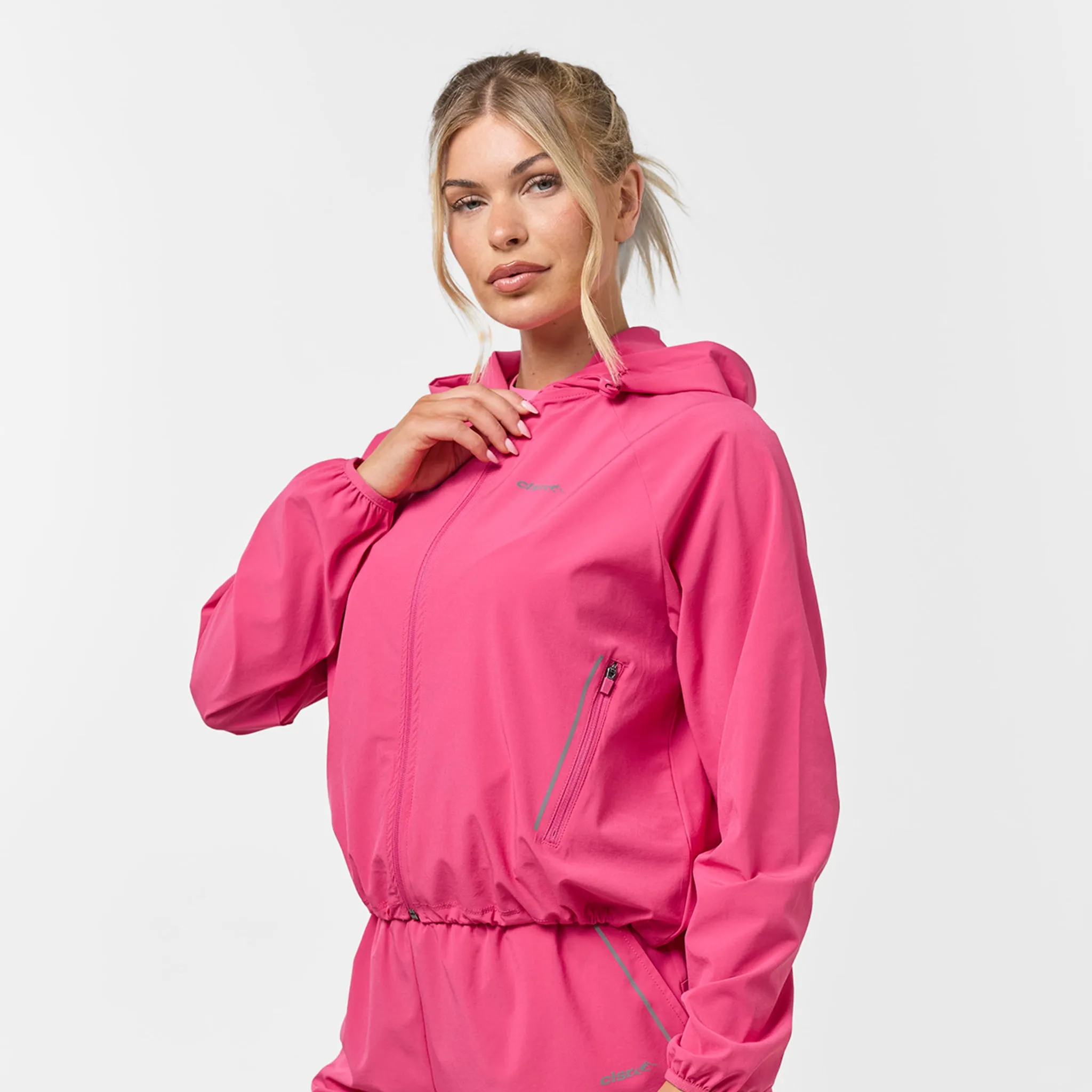 Lightweight Performance Short & Jacket Set | Bright Pink