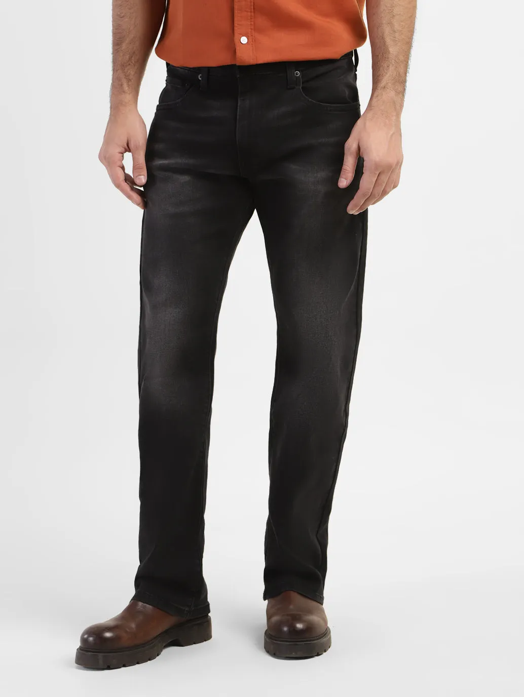 Men's 517 Black Bootcut Fit Mid Rise Jeans