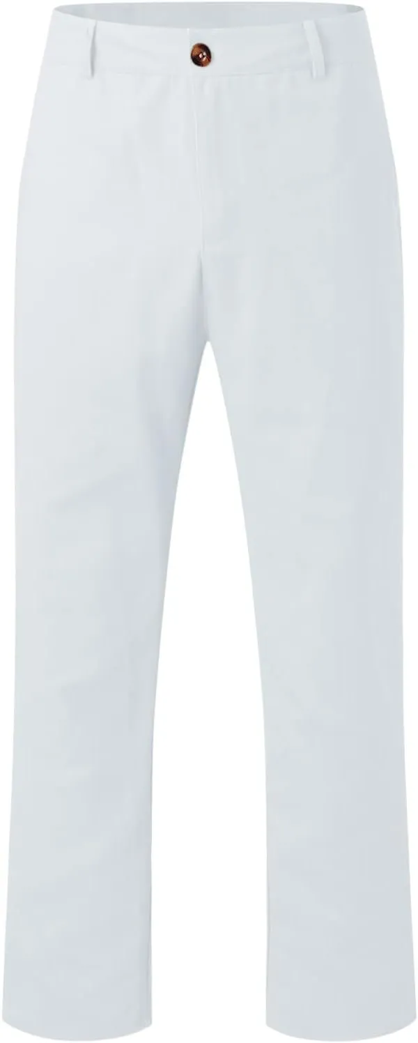 Mens Sweatpants Joggers Pants Man Classic Fit Multi Pockets Autumn & Winter Pants for Men Drawstring Cargo Flat Front