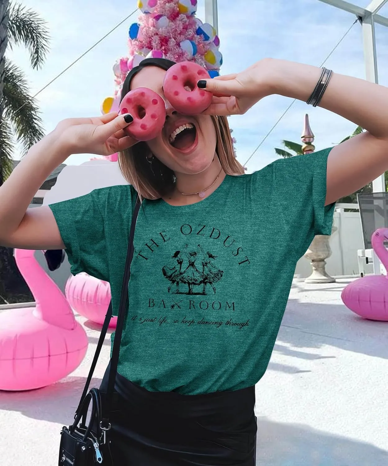 Musical Shirt Women Broadway Musical Tees Witch and Princess Changed for Good T Shirts The Ozdust Ballroom Short Sleeve Top