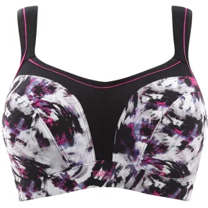 Painterly Print Sports Bra Underwired - Panache