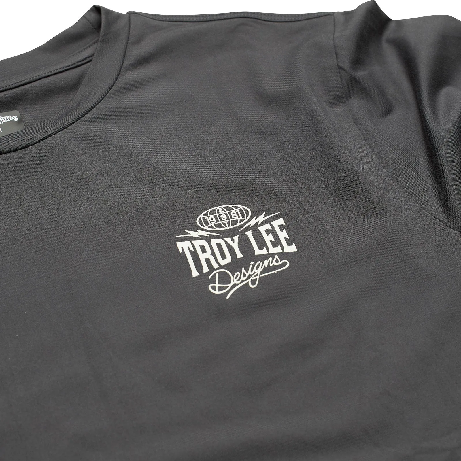 Ruckus Long Sleeve Ride Tee Bolts Carbon
