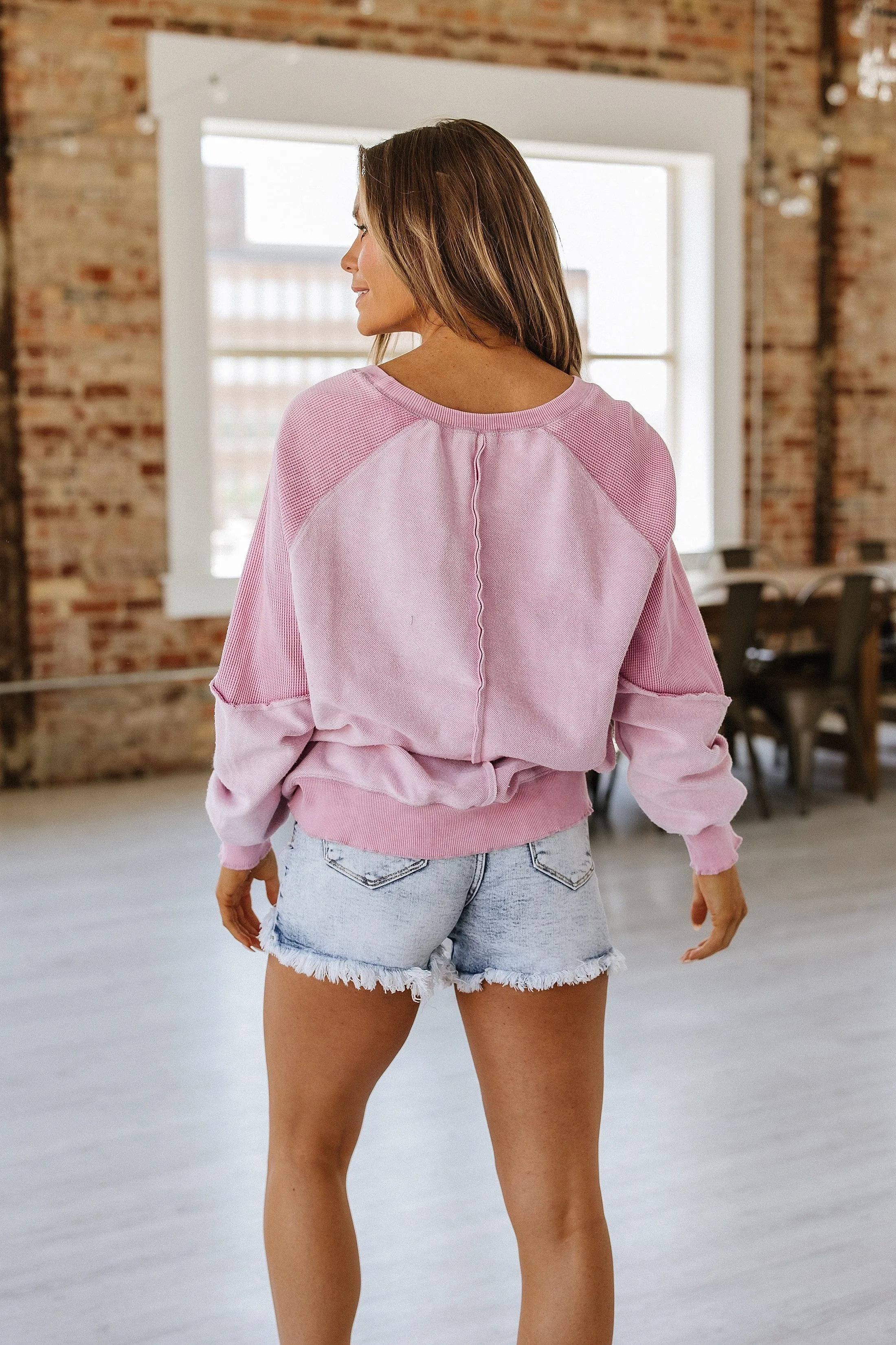 SALE - Savy Waffle Knit Sweatshirt | S-XL