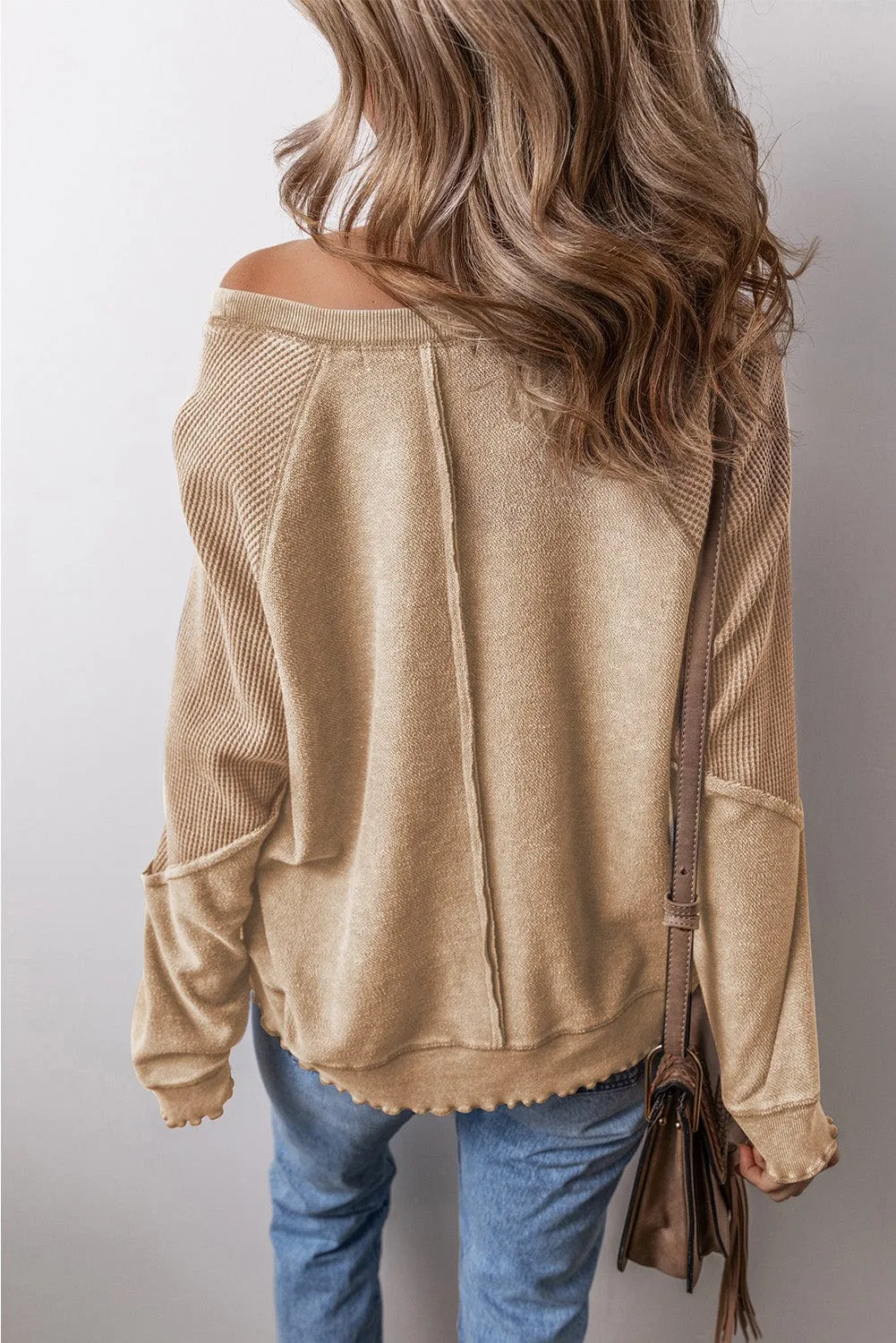 SALE - Savy Waffle Knit Sweatshirt | S-XL