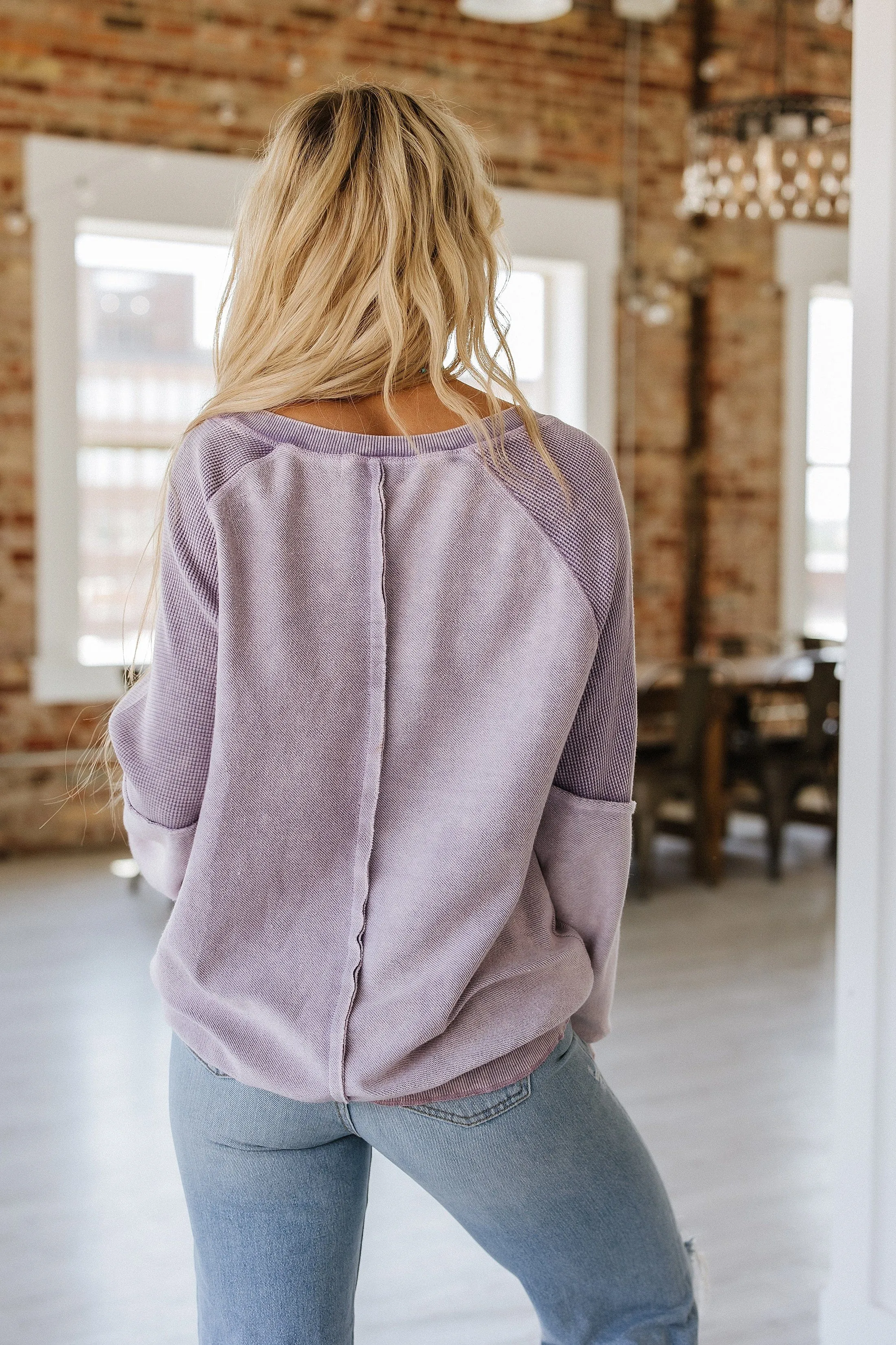 SALE - Savy Waffle Knit Sweatshirt | S-XL