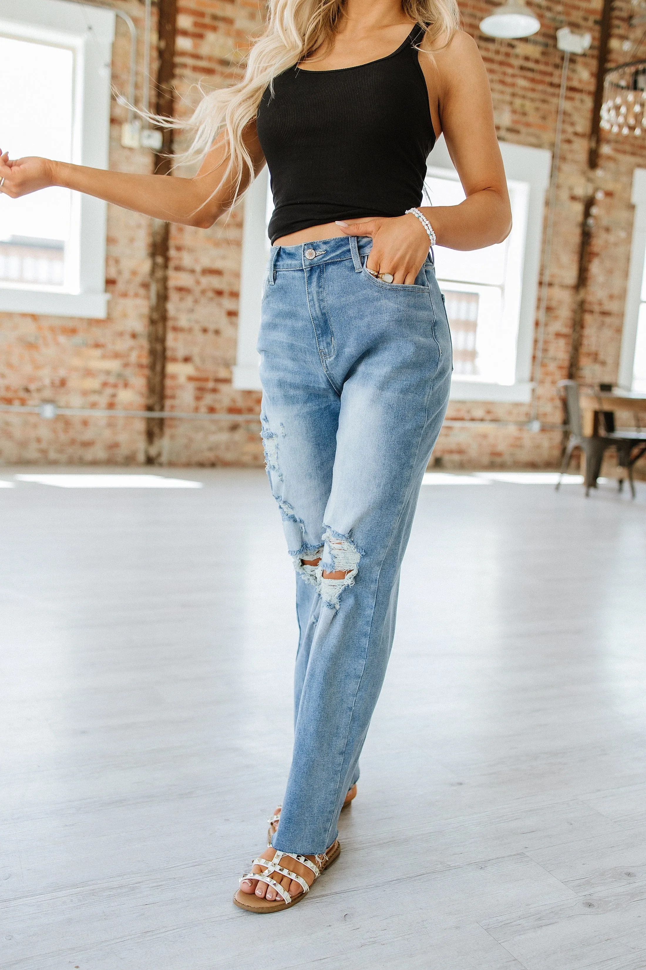 SALE - Thalia Straight Leg Jeans