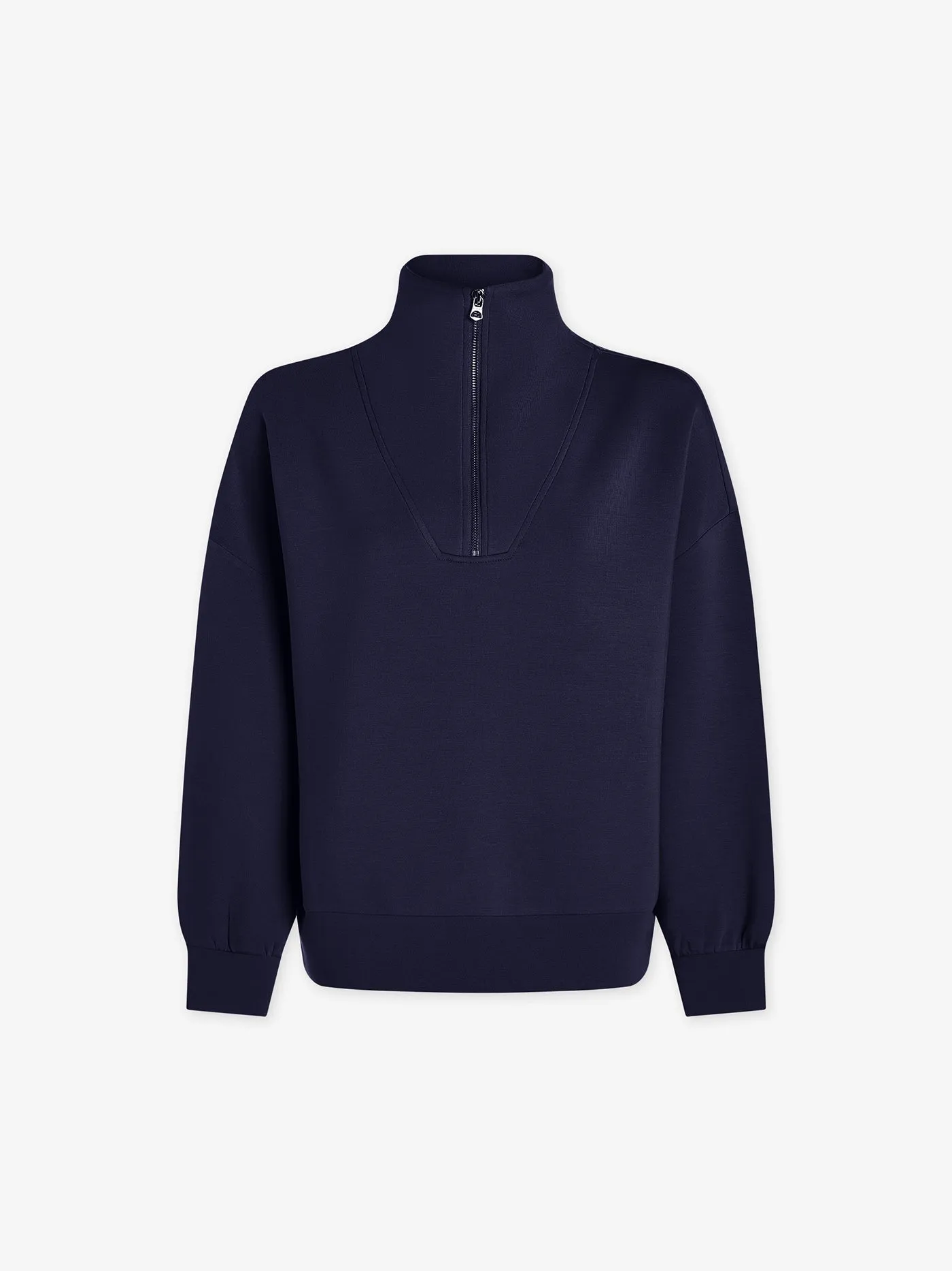 Varley Hawley Half-Zip Sweat in Blue Nights