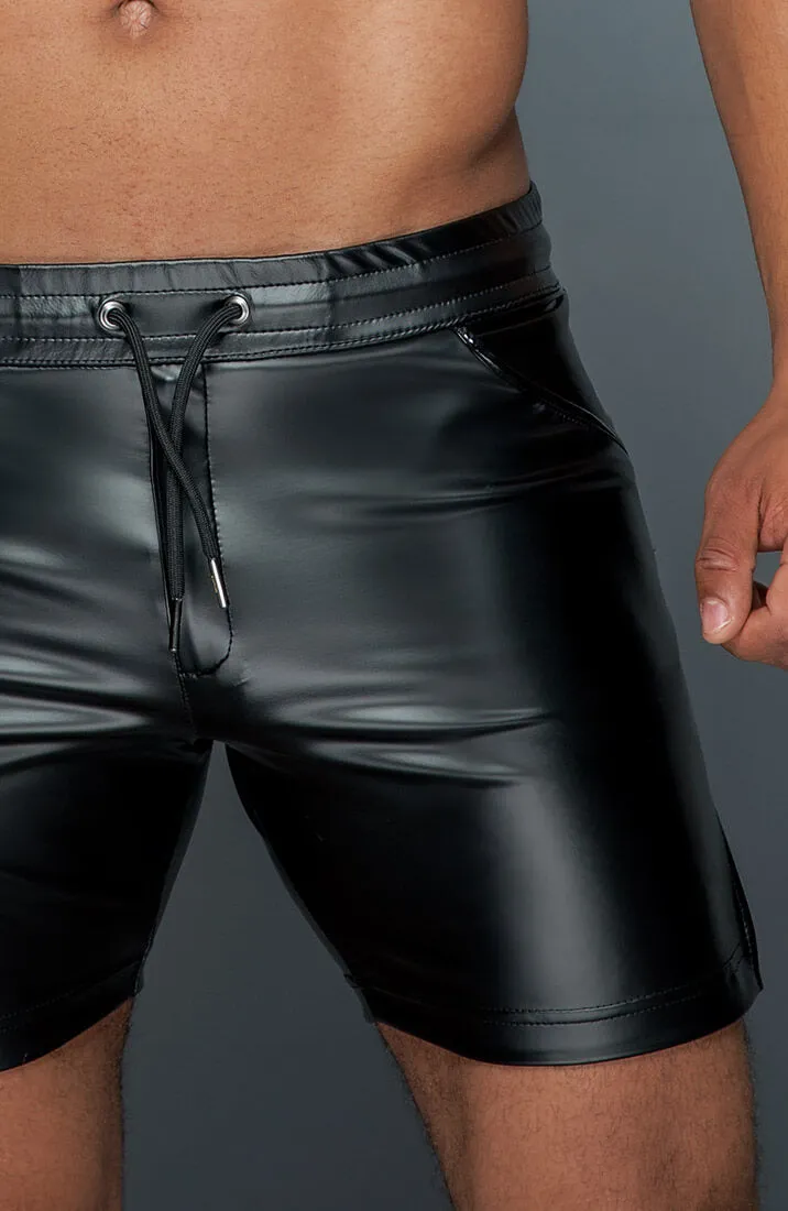 Wet look tregging shorts - Authorized