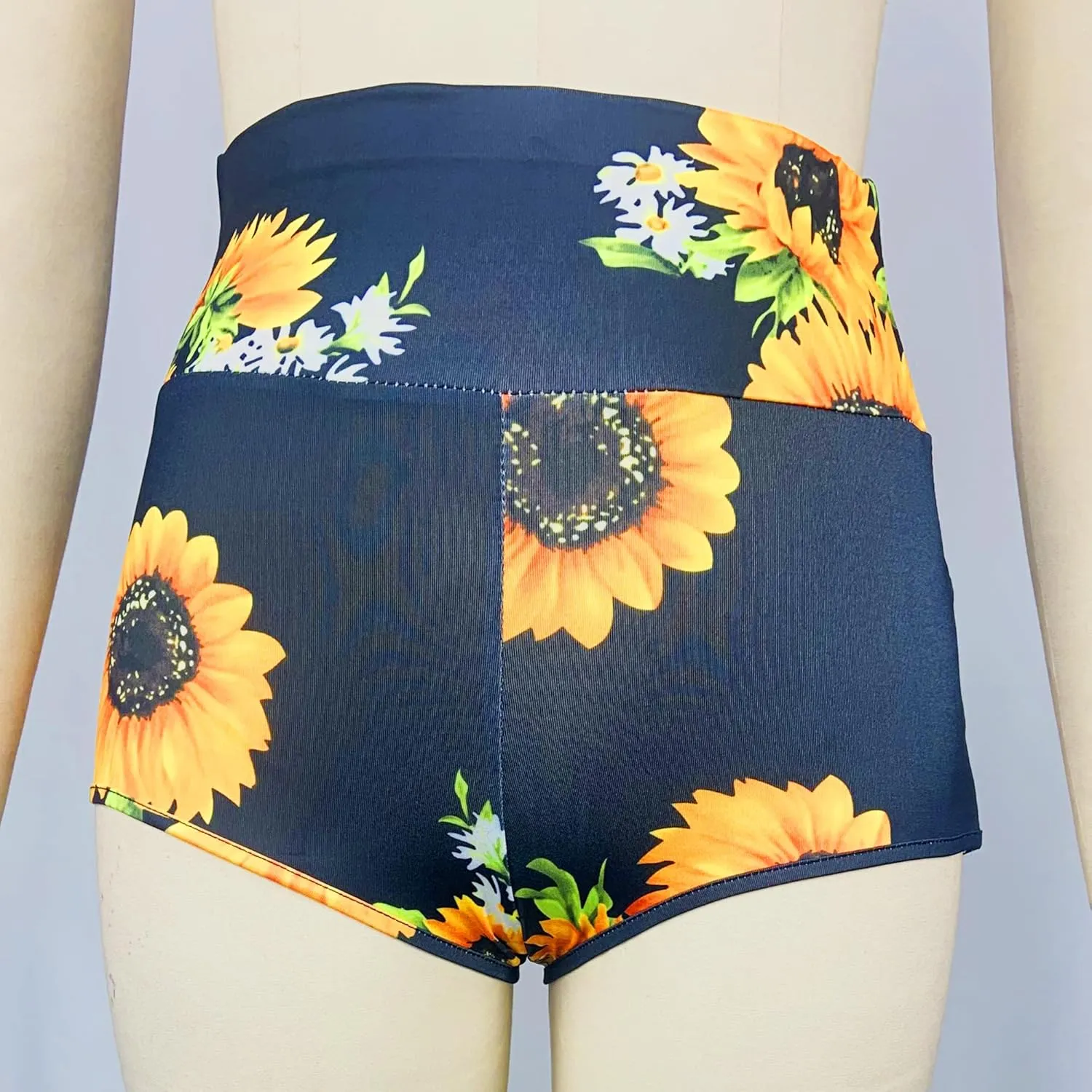 Women Sexy Cutout Underwear Retro Sports Yoga Booty Shorts Club Dance Night Wear