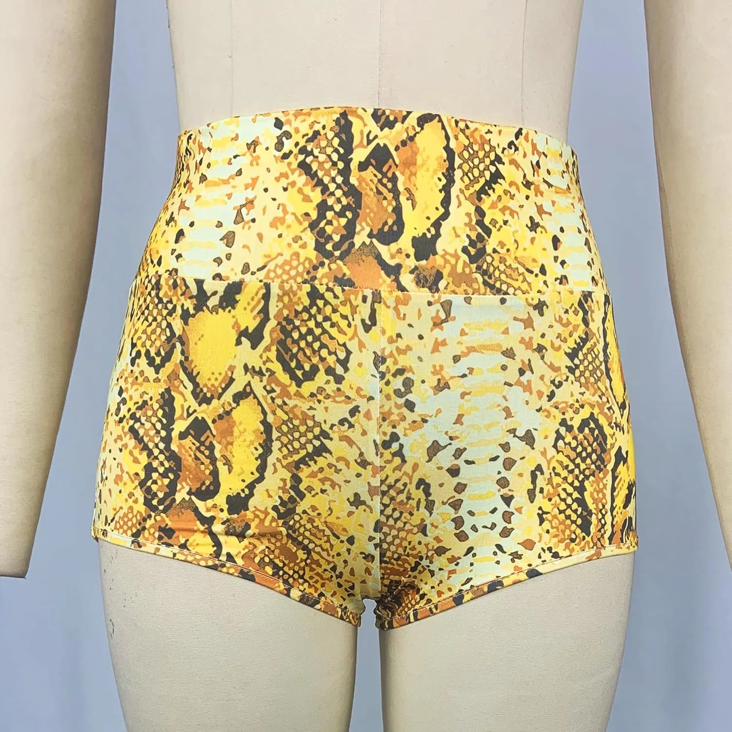 Women Sexy Cutout Underwear Retro Sports Yoga Booty Shorts Club Dance Night Wear