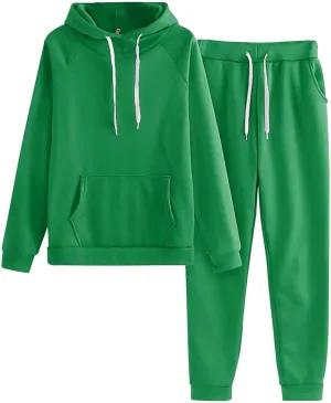 Women's 2 Piece Tracksuit Long Sleeve V Neck Color Block Outfit Long Sleeve Tops Long Pants Sweatsuits