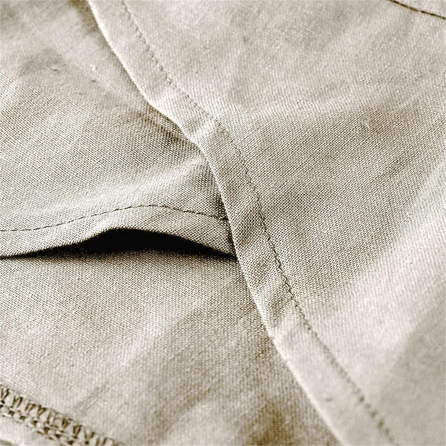 Women's Linen Blend Summer Split Flowy Pant Trousers High Waist Lounge Pants Slim-Fit Pant Trousers Vacation
