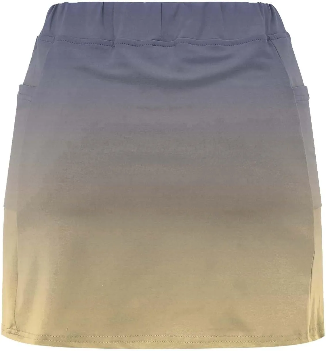 Womens Skorts with Pockets Tummy Control Plus Size Gradient Skorts High Waist Athletic Sports Pants Skirt Casual Shorts