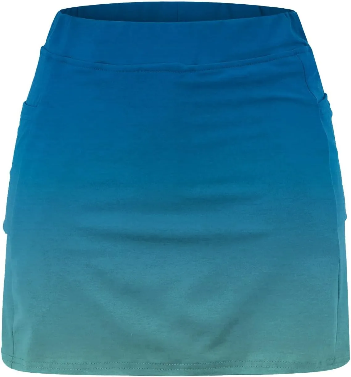 Womens Skorts with Pockets Tummy Control Plus Size Gradient Skorts High Waist Athletic Sports Pants Skirt Casual Shorts
