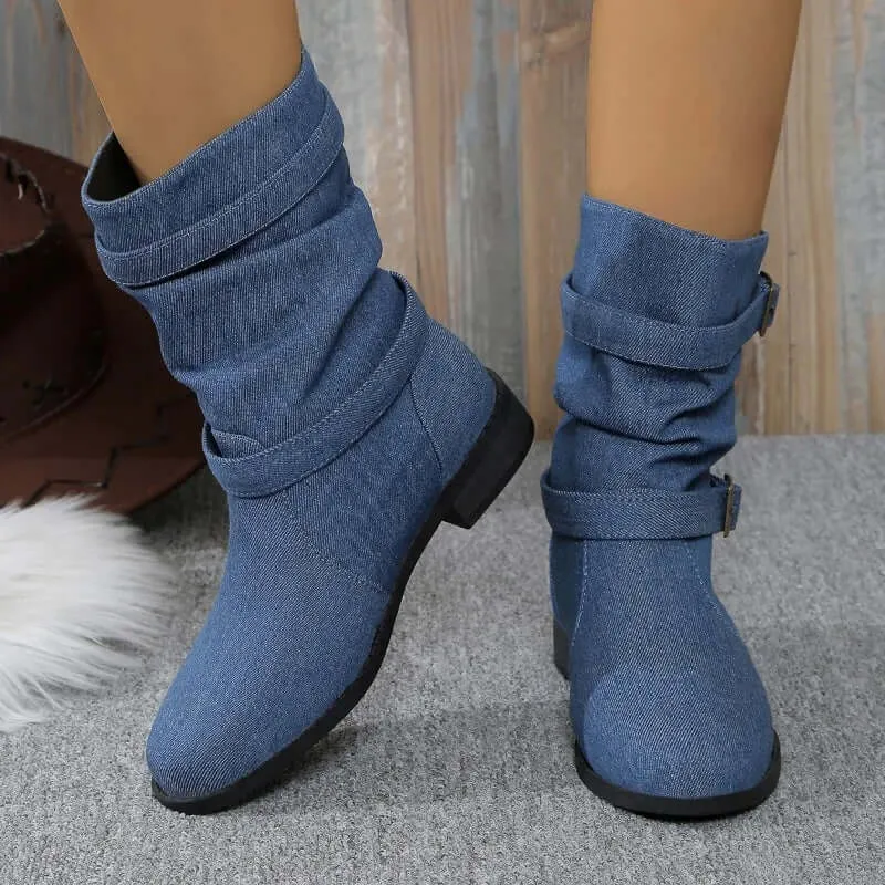 Women's Stylish Midi Ankle Boots