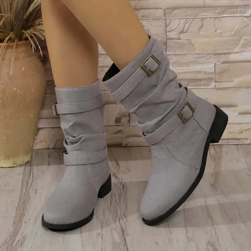 Women's Stylish Midi Ankle Boots