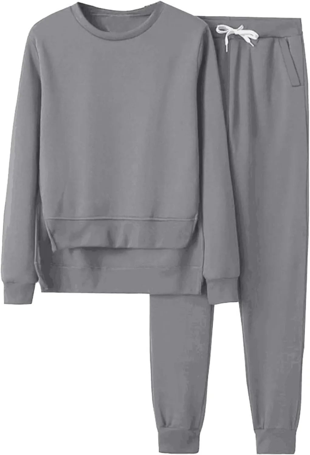 Womens Two Piece Lounge Sets Long Sleeve V Neck Fall Trendy Sweatsuit Long Sleeve Shirts Yoga Pants Sweatsuits